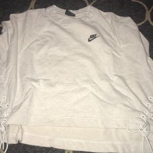 Nike long sleeve cropped sweater